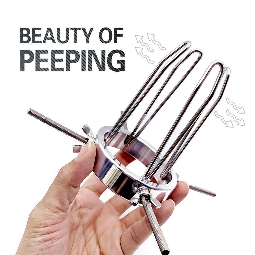 Anal Toys Metal Expander Adjustable Stainless Steel Dilator Vaginal Speculum Bdsm Traning Adult Sex for Women Men 250825