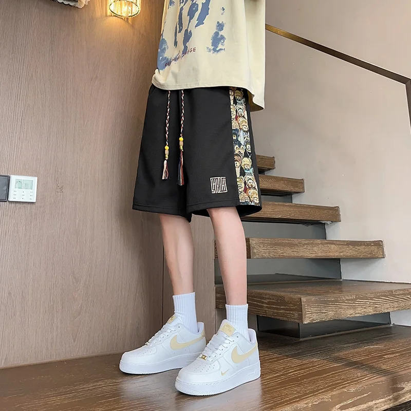 Embroidered shorts Mens Summer Thin Casual Breathable Work Shorts Man Cargo Pants Men Man 250825