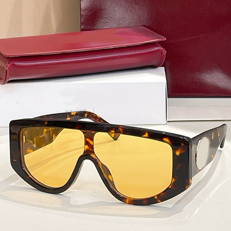 Retro Lady Mens 1950S Designer Integrated Rectangular Sunglasses Trendy Yellow Acetate Glasses Summer Travel Driving UV protection Eyewear