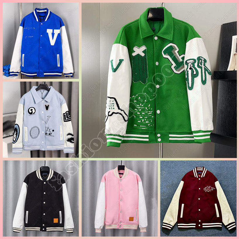 Designer jacket Men's Jackets baseball jacket uniform Y2K retro trend Colorful womens Brand Cartoon embroidery Waterproof Hip Hop Jacket Casual