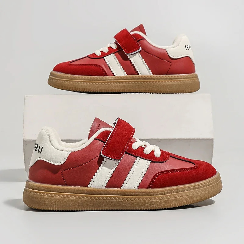 Children Casual Sneakers Black Soft Bottom Girls Boys German Training Shoes Autumn Winter Fashion Red Kids Baby Casual Shoes250825