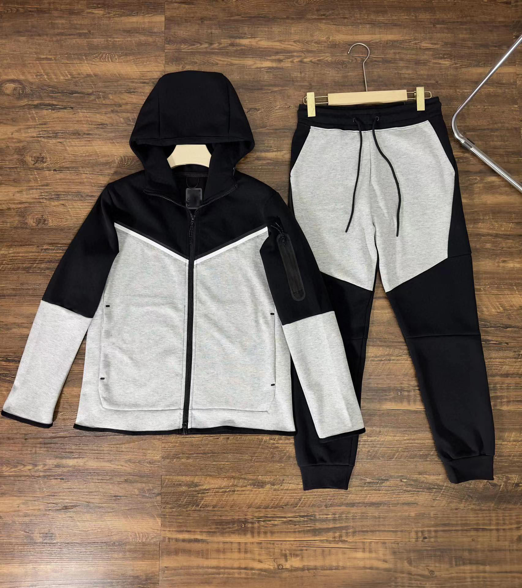 Popular Designer Mens Womens Nocta Hoodie Tracksuits Jackets Tracksuit Tech Full Zip Hooded Sweatshirt Loose Pants Man Black White Grey Tech Fleece