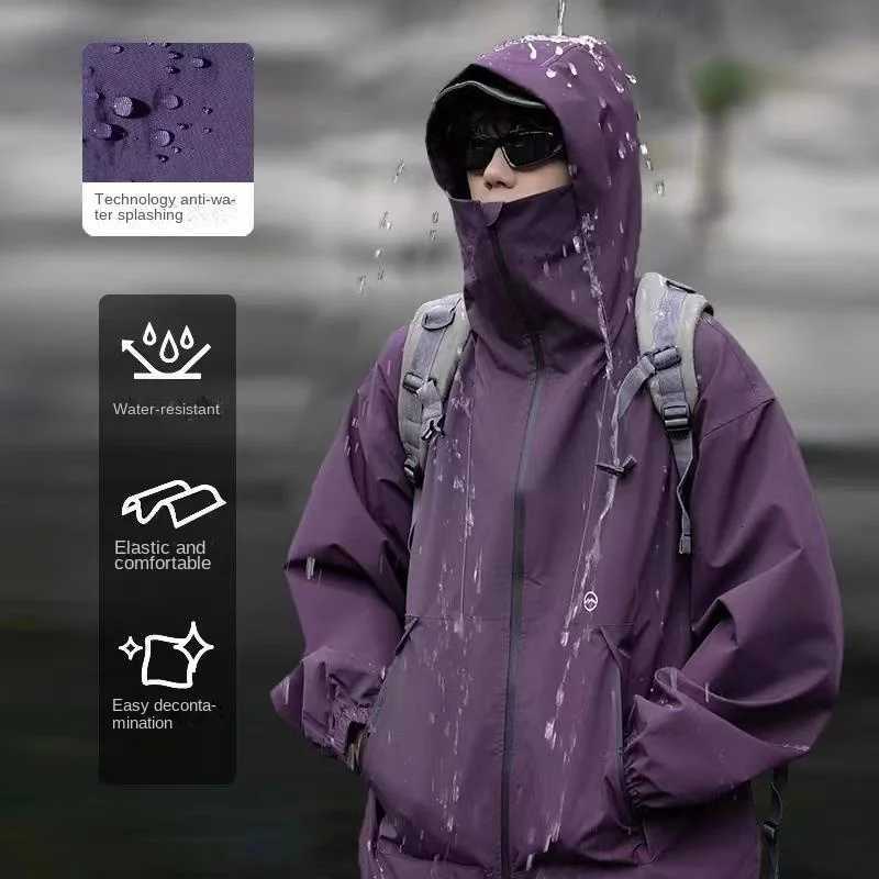 Rainstorm Waterproof Assault Jacket Camping Equipment Mens Three in One American Fast Drying Brand Jacket JacketXJ250826