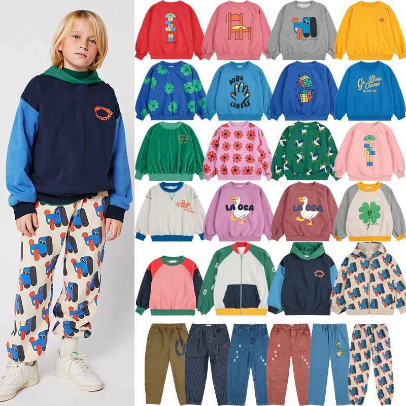 2025 New Autumn Winter Kids Cotton Sweatshirt and Pants Set Boys Girls Round Neck Printed Top Korean Childrens Fashion Clothing Z250826
