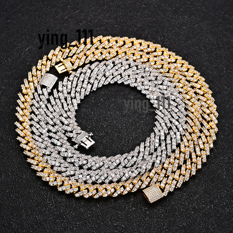 JWY Custom Hip Hop Silver Jewelry VVS D Color Pass Diamond Tester Iced Moissanite Cuban Link Chain 925 Gold Anniversaries