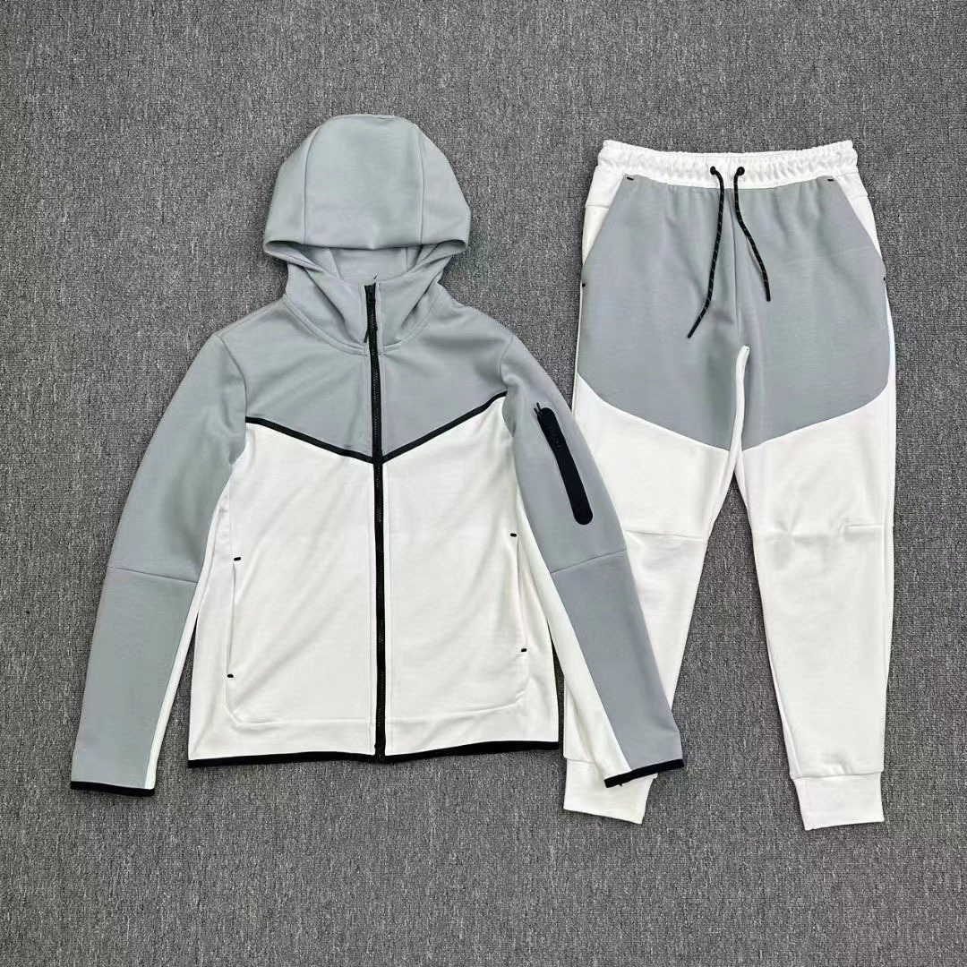 Luxury Designer Mens Womens Nocta Hoodies Tracksuits Jackets Tracksuit Tech Full Zip Hooded Sweatshirt Loose Pants Man Black White Greytech Fleece S