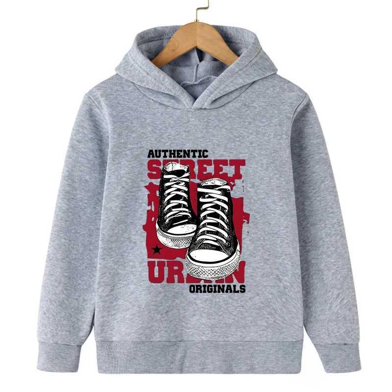 Spring Autumn Fashion Shoes Print Children Hoodies Boys Girls Sweatshirts Long Sleeve Casual Fashion Kid Clothing Pullovers Tops Z250826