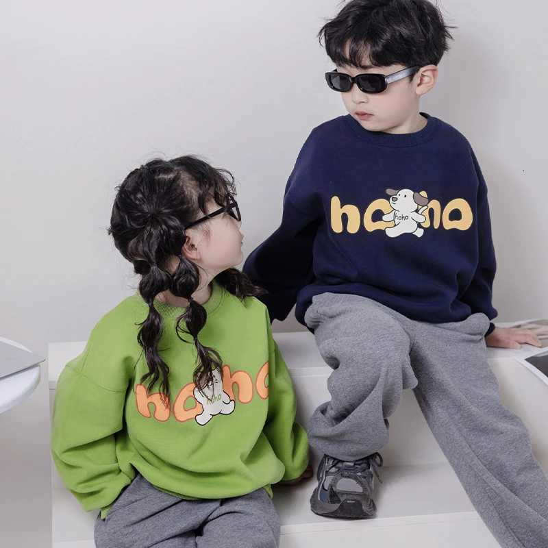 Children Sweatshirts Autumn Girls New Printed Long Sleeve Tshirt 38 Years Old Boys Fashionable Loose Top Z250826