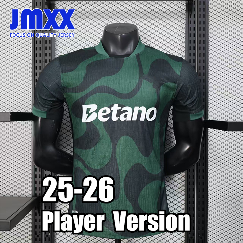 4XL XXXL JMXX 25-26 Sporting CP Lisboon Soccer Jersey Home Away Third New Pre Match Mens Jerseys Football Man Shirt 2025 2026 Player Version