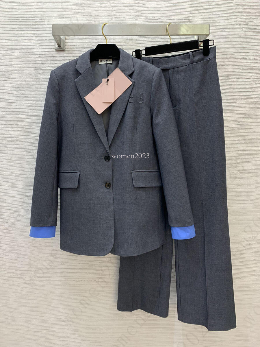 women jackets Brand suit jacket woman designer silk wool 2pcs jackets Fashion Logo blazers dinner blazer set vacation two-piece women coat suit Aug