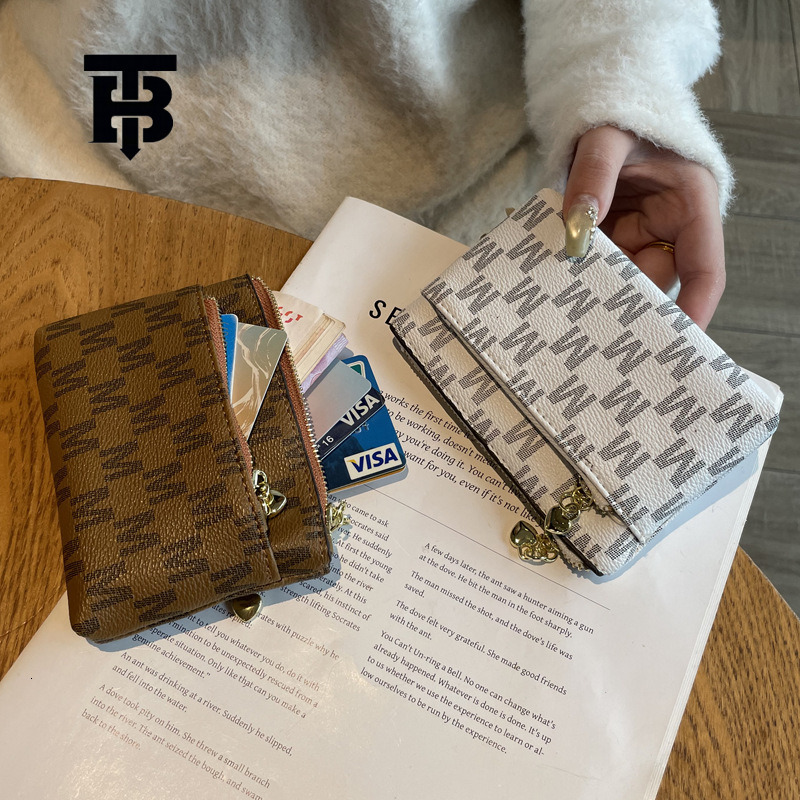 TB BHULAMTE Luxury Hot Selling Designer Wallet New Niche Women's Exquisite High-end Printed Card Bag Zipper Coin Bag Free Shipping Fashion Key