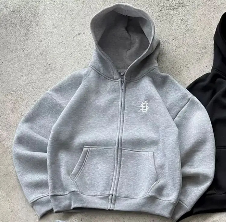 Y2k Fashionable Classic Street Casual Printed Female Hoodies Oversize Loose Sweatshirts Couple Hip Hop Styles Zip Hoodie vintage250826