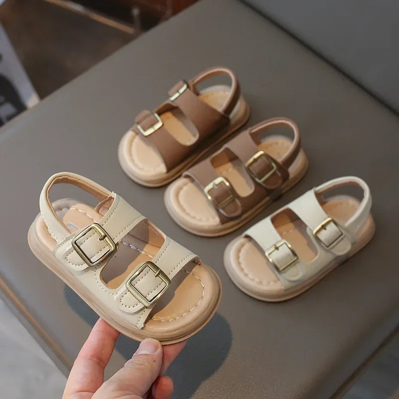 2024 Children Sandals for Girls and Boys Summer Fashionable Korean Style Comfortable Soft Sole Casual Cute Baby Beach Shoes250825