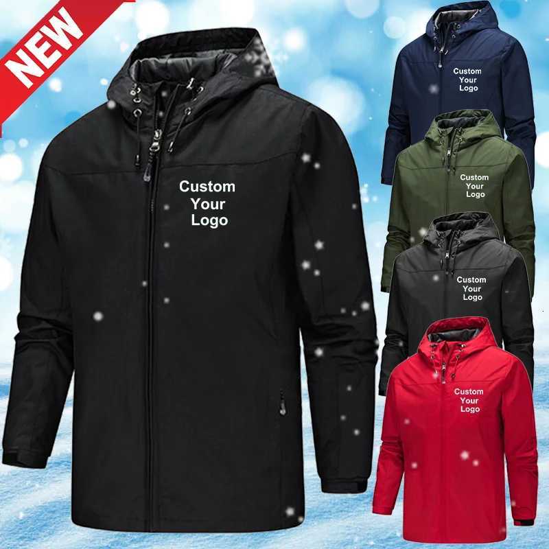 New Mens Custom Your Jackets Waterproof Windproof Breathable Jacket Men Fashion Outdoor Mountain Hiking Softshell JacketsXJ250826