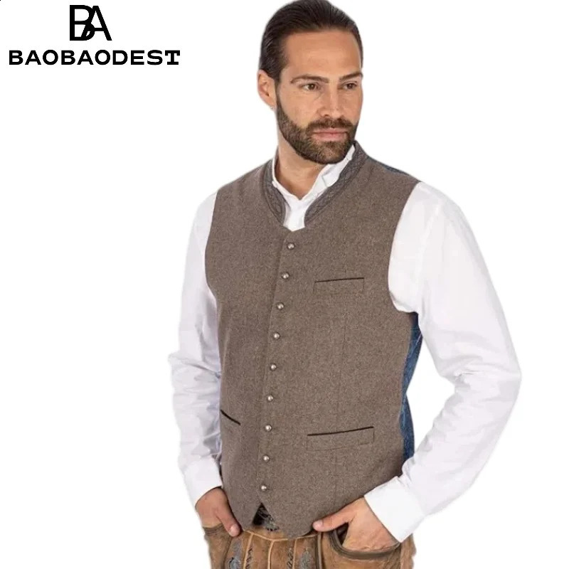 Stockerpoint Mens Lucio Business Suit Vest Slim Fit Formal Waistcoat for Office Wedding | Wool Blend Custom Tailored Groo250826