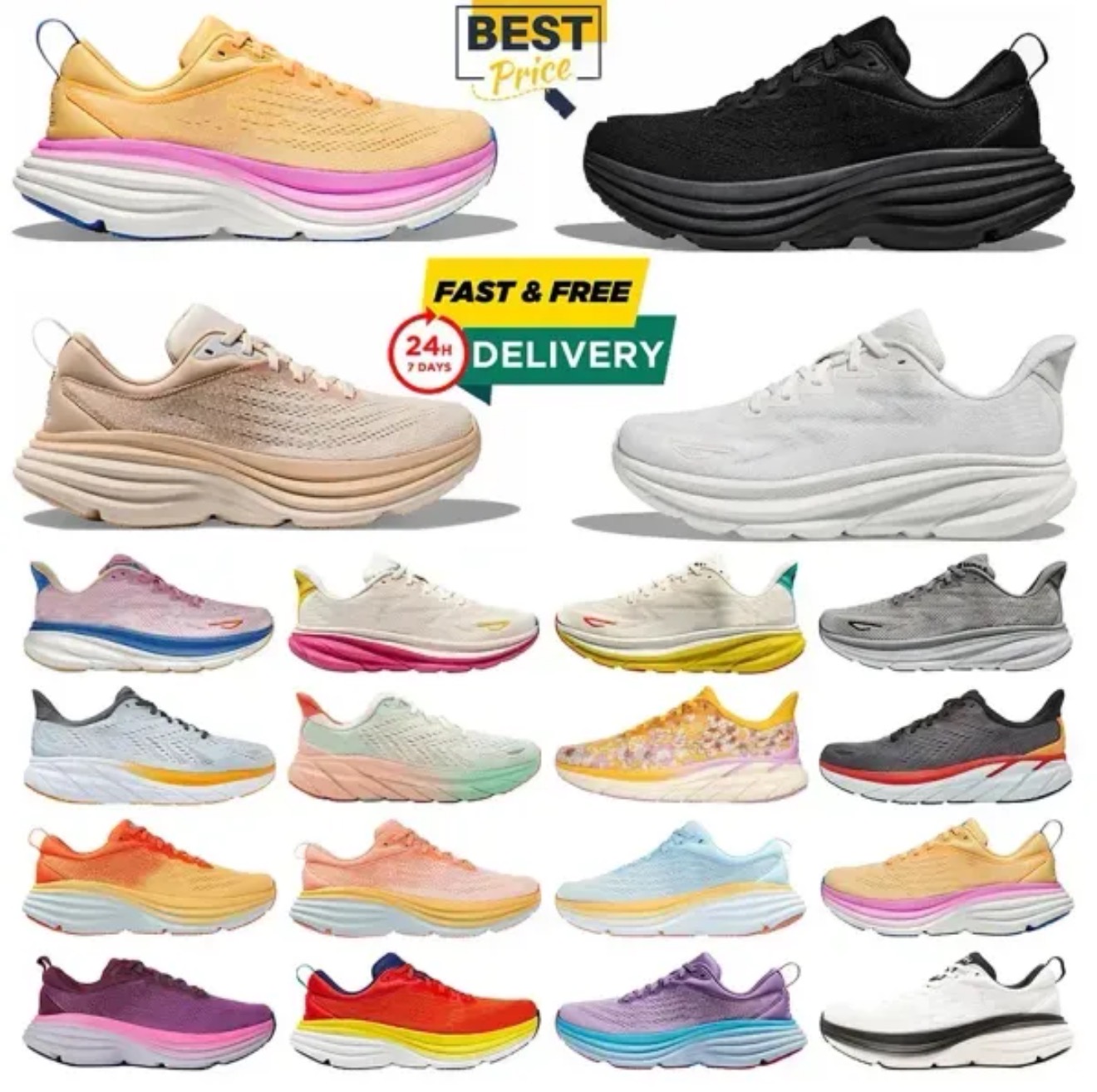 With Box Designer Shoes Clifton 9 Bondis 8 Running Shoes Cliftons Shoe Sports Harbor Mist Black White Carbon X 2 Free People Casual Athletic Mens Wo
