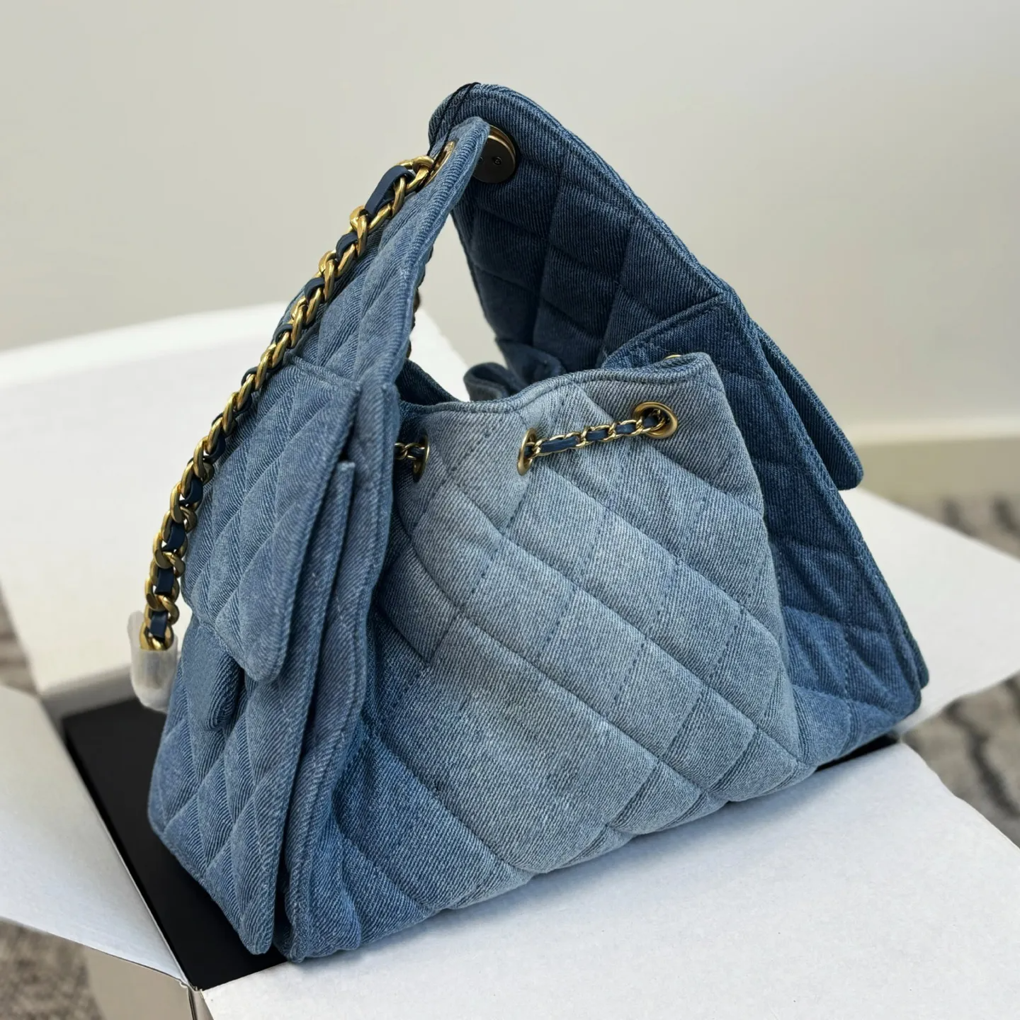 Designer Bags Hobo Bags Women's Trendy Denim Drawstring Bags Summer New Hippie Bags hobo underarm bag Women Fashion designer weekend bag large