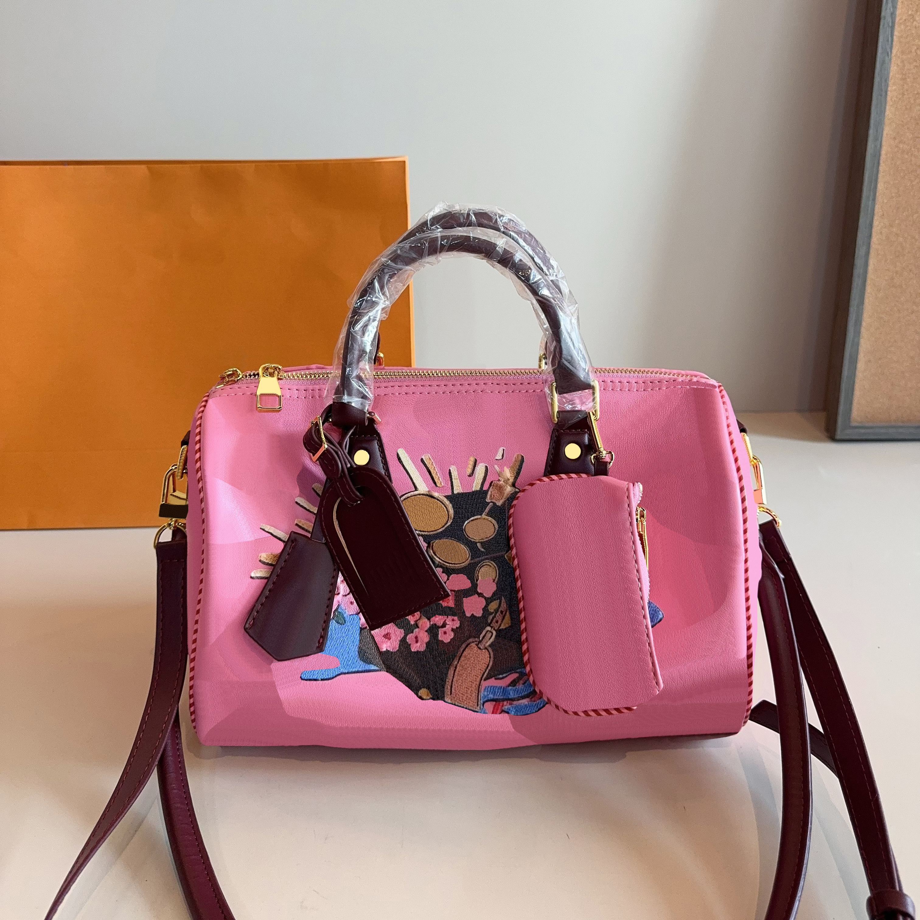 Pillow bag Crossbody bag Luxury Bag women designer bag Shoulder bag womens Cross body bag luxurys handbags Fashion classic Pink handbag with coin pu