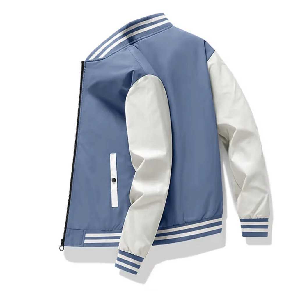 Highquality spliced Baseball Uniform Jacket for Men Spring and Autumn New Trendy Versatile Student Hooded Jacket for WomenXJ250826