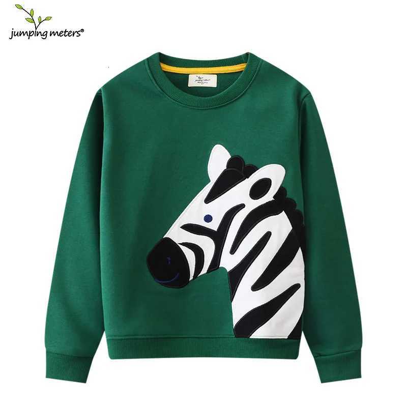 Jumping Meters 27T Childrens Sweatshirts With Zeebra Embroidery Autumn Spring Boys Girls Clothing Long Sleeve Hooded Shirts Z250826