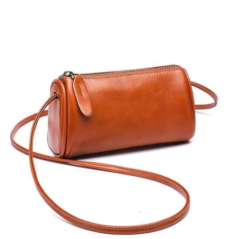 Designer Bags Cowhide Female 2025 New Summer Genuine Leather Mobile Phone Shoulder Messenger Women Pillow Mini Small Bag Luxury Bag