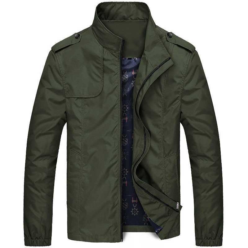 DIMUSI Mens Lightweight Coats Spring Autumn Man Waterproof Jackets Causal Men Stand Collar Windbreaker Camping Jacket ClothingXJ250826