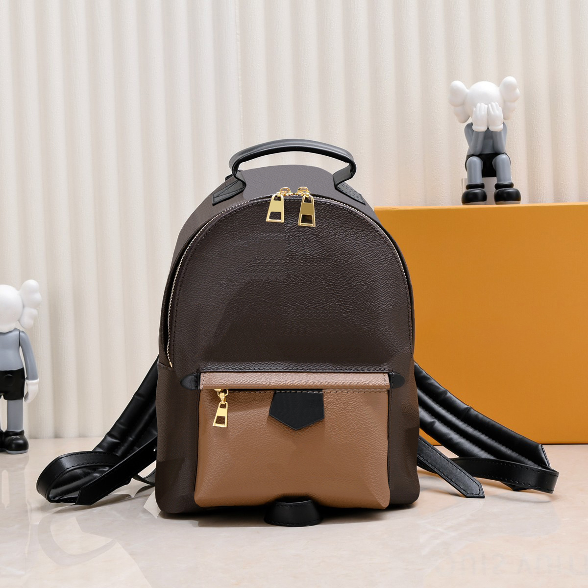 Backpacks designer bag backpack women designers bookbag luxury back pack womens fashion classic Brown flower backpacks with dust bag 3 SIZE