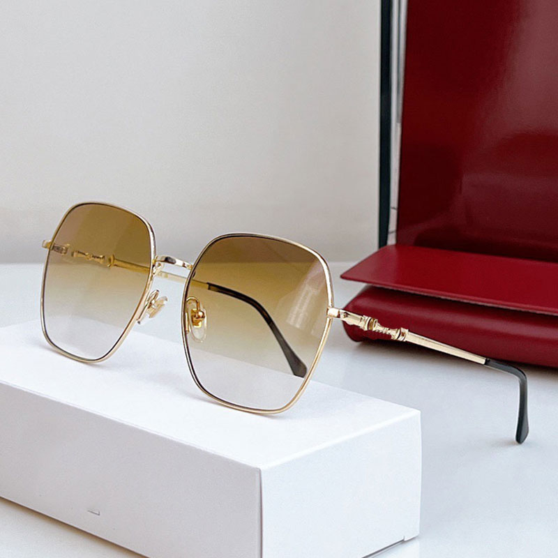 Oversize square frame sunglasses 0879 Designer Fashion Metal Oversized Square Sunglasses temples with Horsebit detail 100% UVA UVB protection 0882