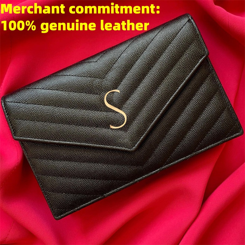 Designer bag Womens Metal chain crossbody bag Luxury handbags envelope bag fashion bag genuine leather Shoulder bags lady Clutch Evening Bag Envelop