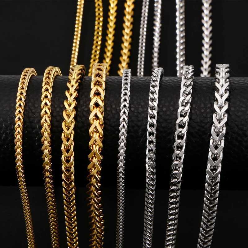 100 Stainless Steel Round Ground Necklace for Men Hiphop Style Threecolor Combination Fasteners Jewelry Give Boyfriend GiftXJ250826