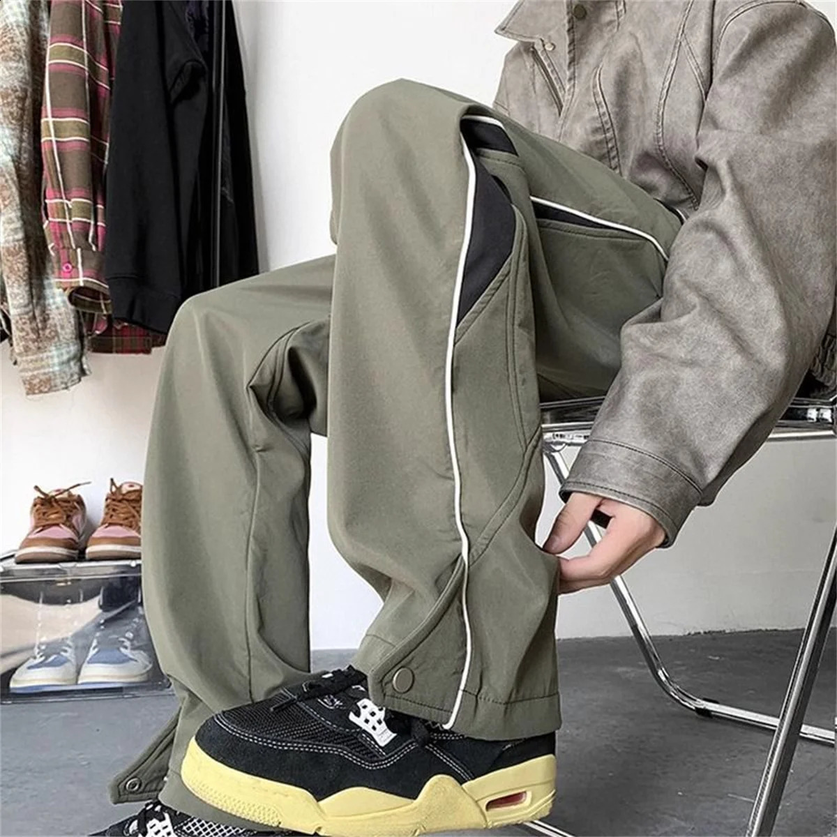 Summer Thin Windproof And Waterproof Hiking Pants Work Pants Mens Fashion Loose And Versatile Straight Leg Casual Pant 250826