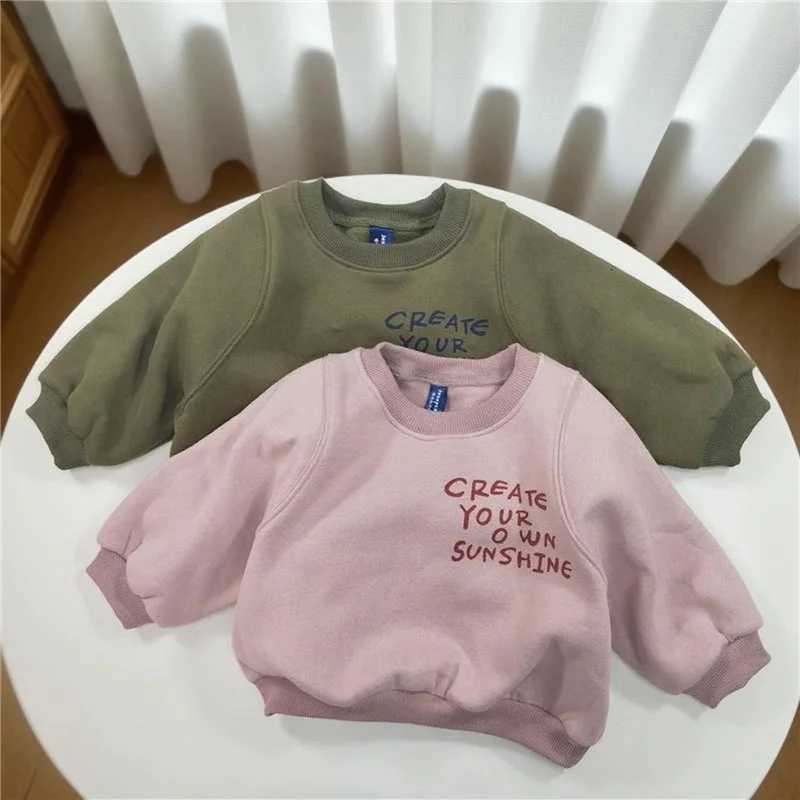 New Baby Casual Sweatshirt Kids Letter Print Casual Pullover Boys Girls Long Sleeve Tracksuits Children Clothes 16 Years Z250826