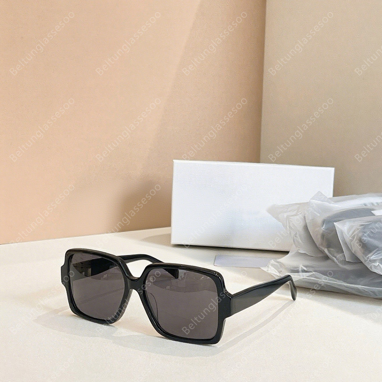 Designer Sunglasses Women Mens Plus Rectangle Full Frame Sunglasses High Quality Fashion Oculos Retro Eyewear Unisex Driving Eyeglasses Anti-Uv400 O