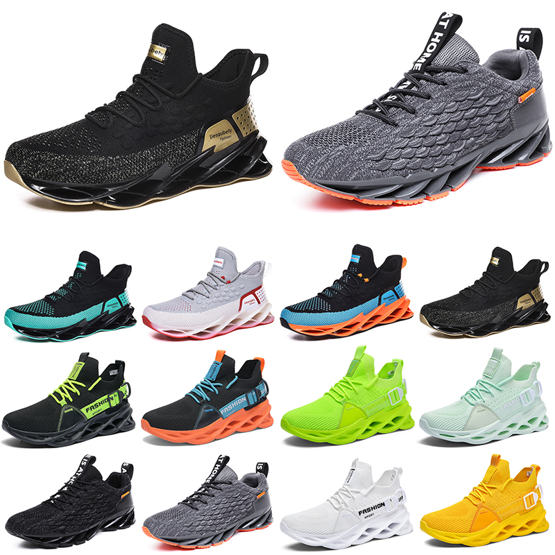 free shipping men running shoes breathable sneakers outdoor durable trainers lightweight sports shoe GAI black white yellow green grey seventeen