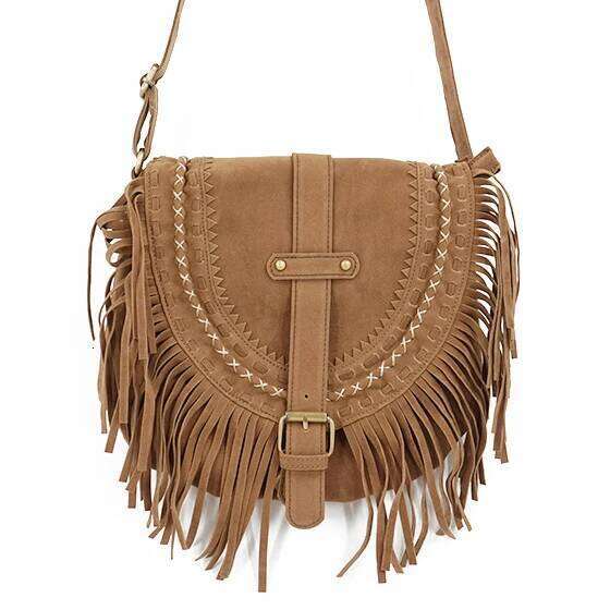 Designer Bags 2025 Women Fringed Messenger Faux Suede Fringe Tassel Boho Hippie Gypsy Bohemian Tribal Ibiza Style Cottage Cross Body Bag Luxury Bag