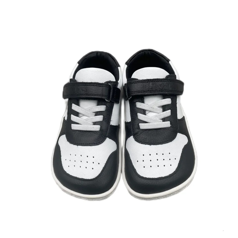 Tipsietoes 2025 Spring Genuine Leather Shoe For Girls And Boys Kids Barefoot Sneaker Light Weight Minimalist Elastic Strape250825ww