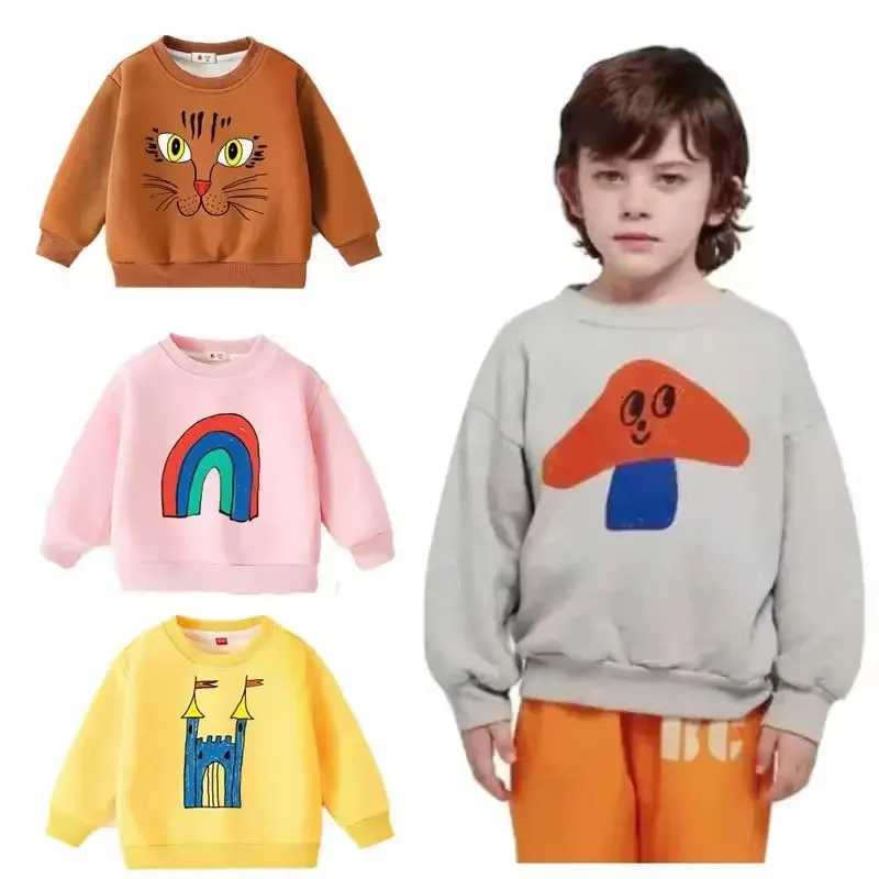 2024 Kids Sweatshirts Warm Thick Tops for Boys Girls Fleece Children Hoodies Winter Baby Sweaters Casual Toddler Tops Z250826