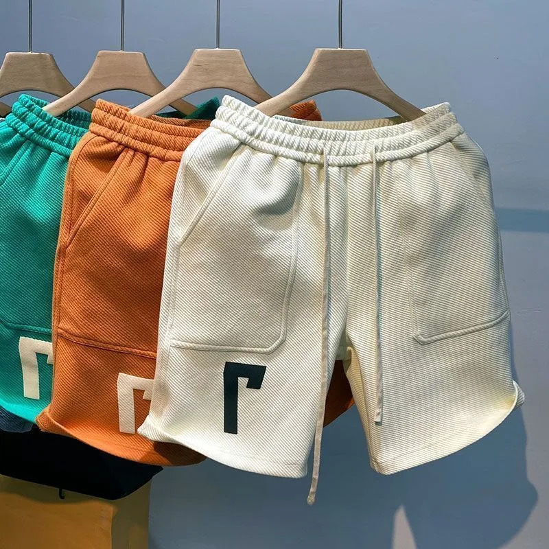 Mens Shorts Retro Casual Beach Pants Summer Fashion Trend High Street Sports FivePoint Medium 250825