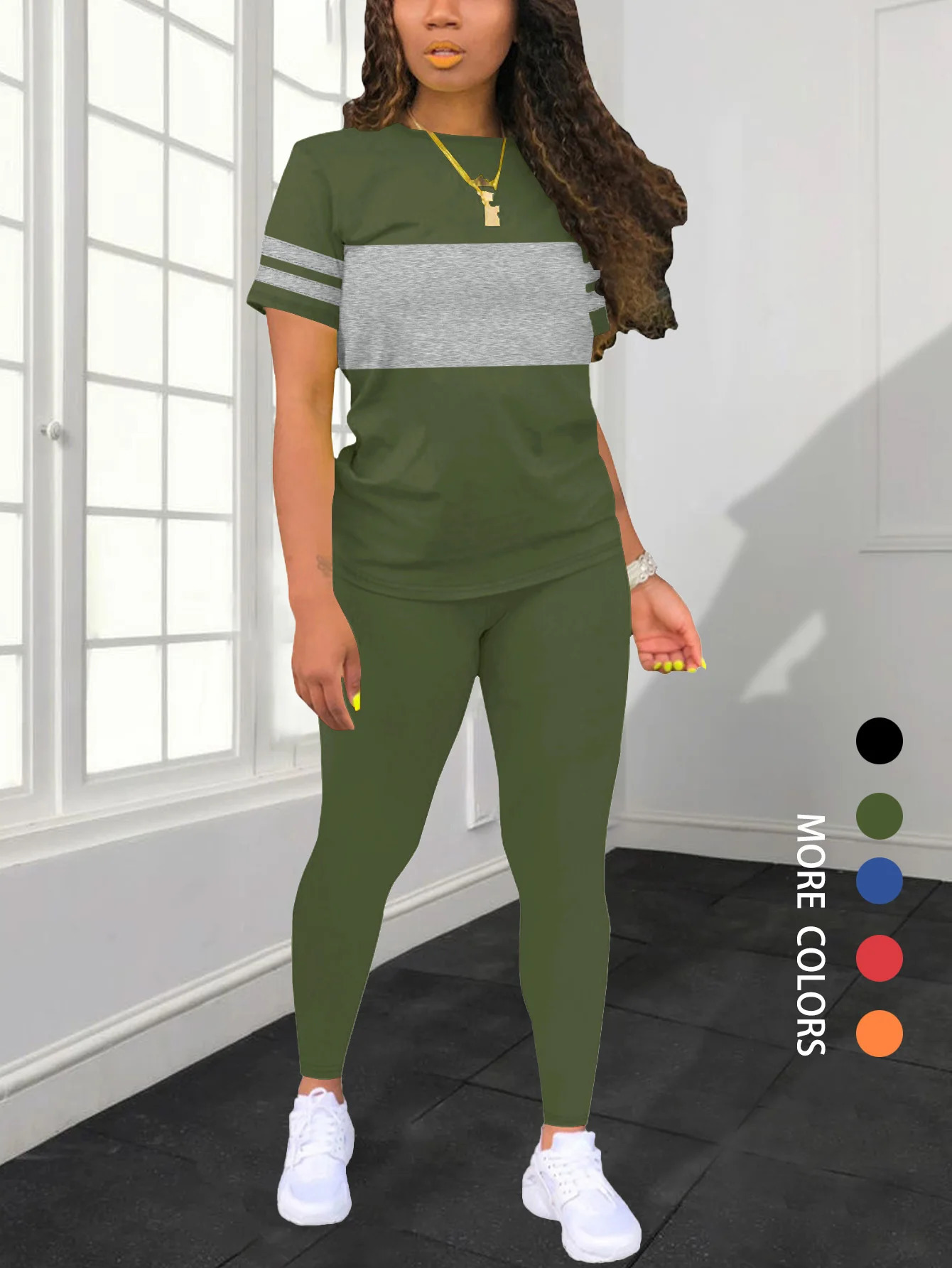 Womens Summer Casual Set Fashionable Comfortable Ensemble Ladies Clothing Outfit250825
