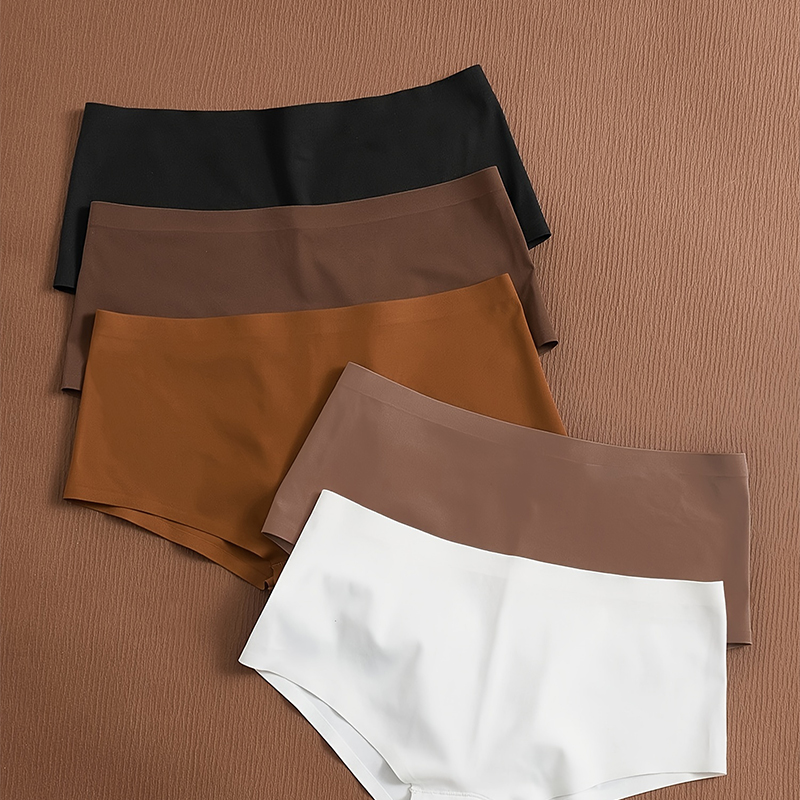 5 - Color Pack Women&#039;s Seamless High - Waist Brief Underwear-image-1072615582