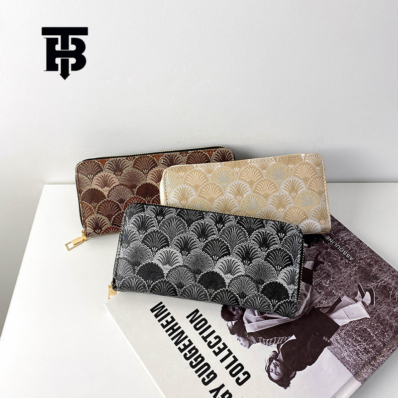 TB BHULAMTE Fashion Women's Luxury Wallet Designer Large Capacity Long Handbag New Zipper Phone Bag Fashion Waterproof Card Bag Free Shipping