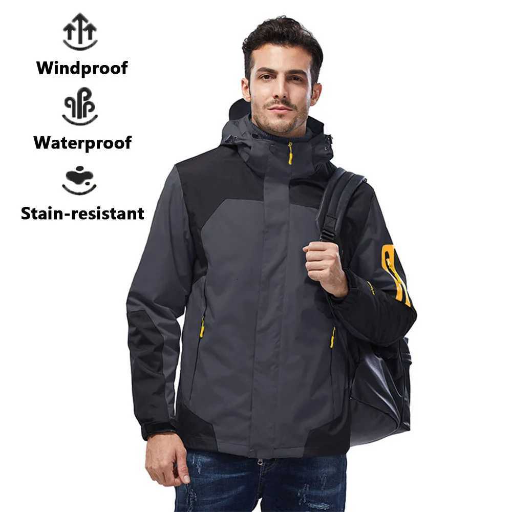 Mens Outdoor Jackets Windbreaker Waterproof Quality Fashion Color Blocking Coat Fit Zipper Urban Commuting OuterwearXJ250826