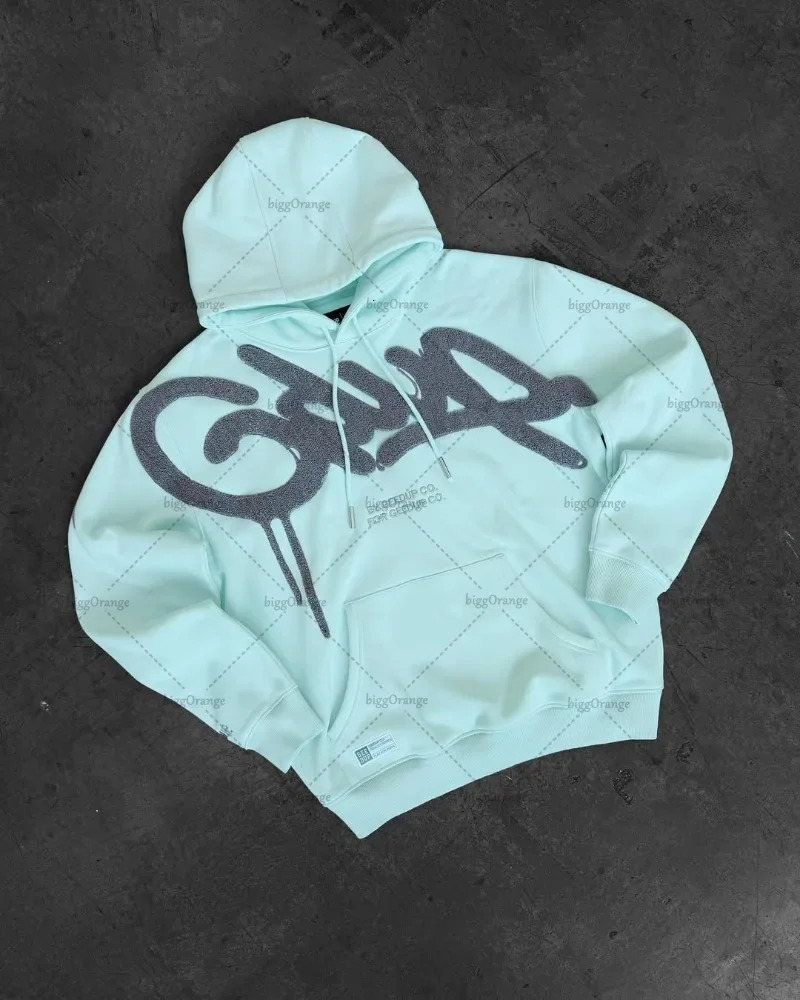 Letter Print Hoodies Men Clothing Street Harajuku Hip Hop Vintage Tracksuit Men Clothes Casual Loose Hoodie Sweatshirts Tops 250818