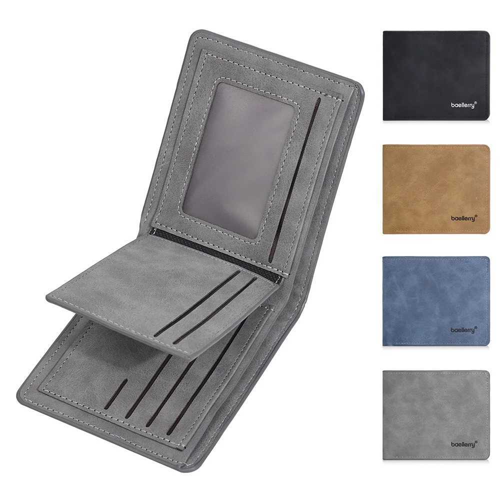 New Short Mens Wallet High Quality Card Clips Simple Frosted Wallet With Multiple Card Slots Casual Wallet For Men W250826