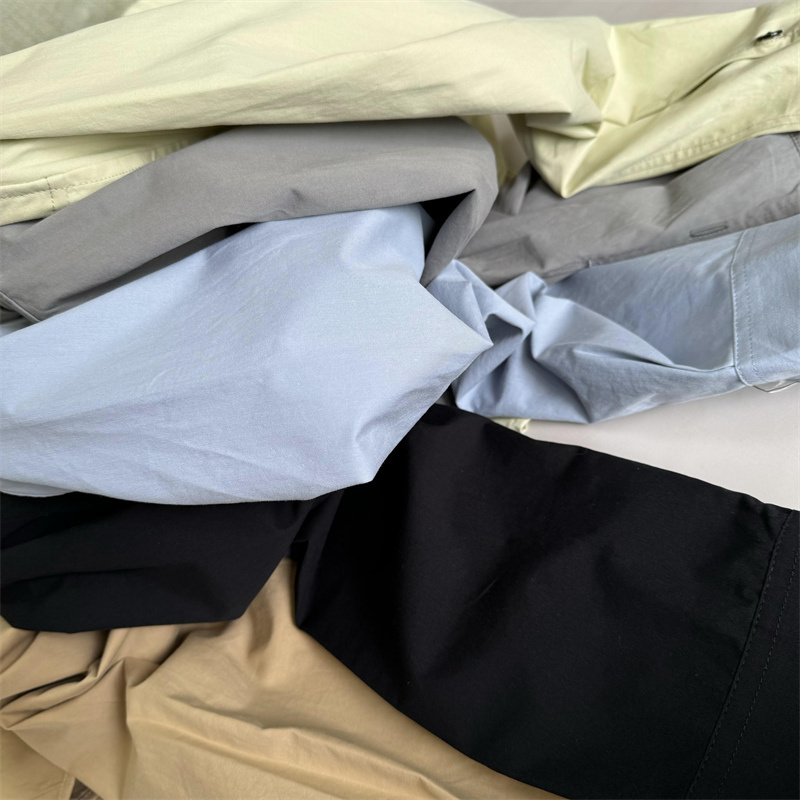 Men's Coats Garment Dyed Utility Over shirts Outdoor Men's Outerwear one pocket jackets