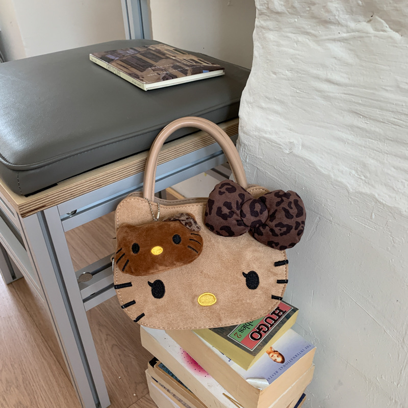 Free Shipping 2025 New Designer Bag Cute Cat Handbag High-end Large Capacity Girl's Crossbody Bag Export High Quality Shopping Bags