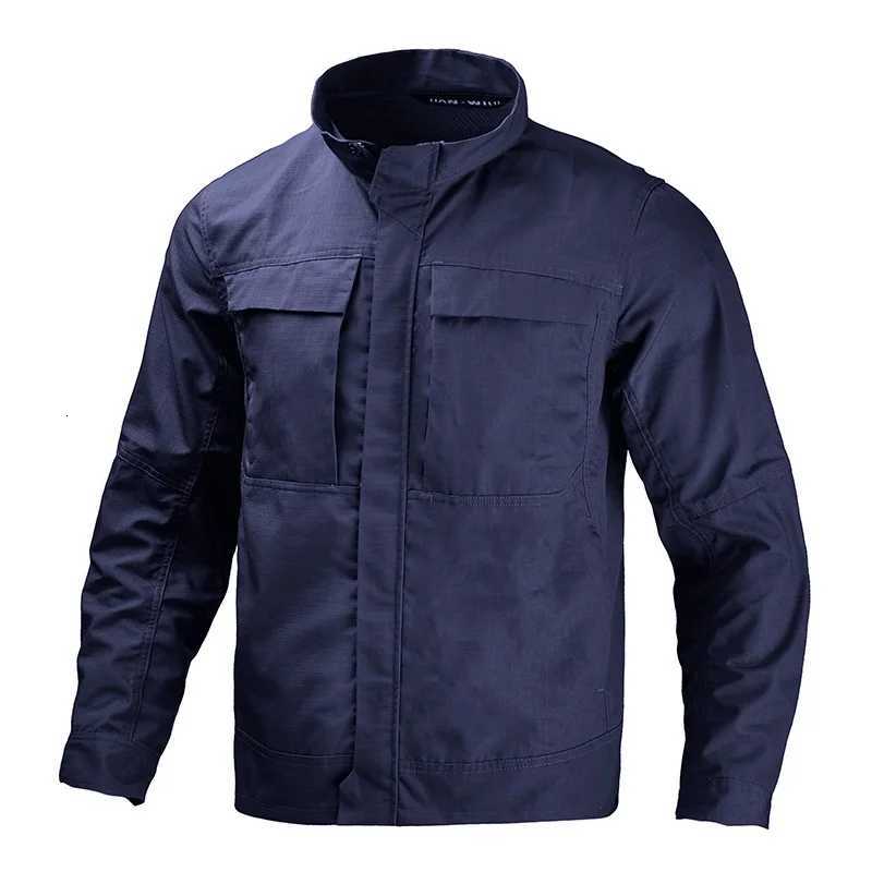 Spring Autumn Thin Tactical Jacket Men Outdoor Waterproof Multi Pocket Hiking Sports Jacket Camouflage Climbing Clothes WorkwearXJ250826