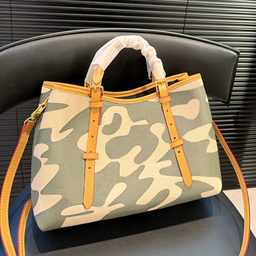 5A designer bag tote bag luxury bag Womens camouflage luxurys handbags ladies fashion classic large capacity Genuine Leather totes with dust bag