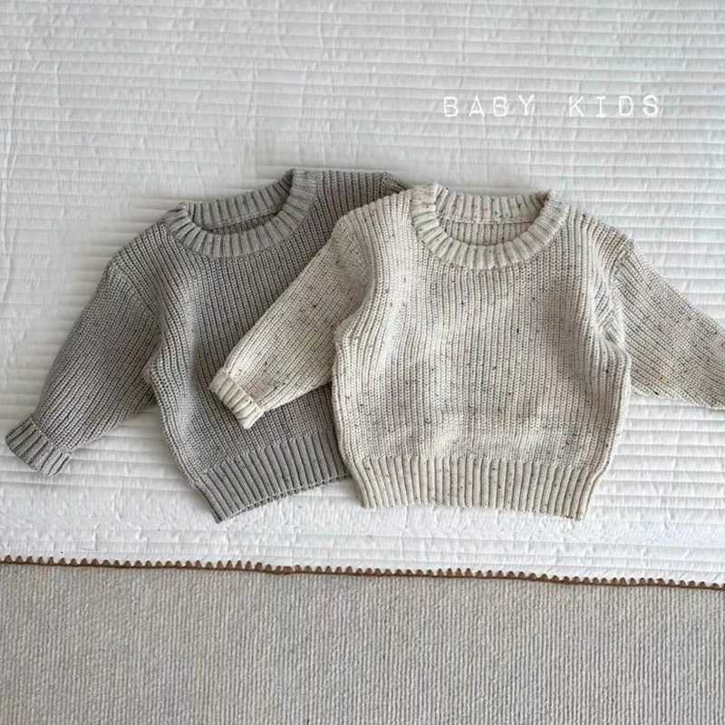 New Autumn Girls Sweater Kids Sweaters Chunky Knit Brief Spring Winter Sweaters Long Sleeve Boys Pullover Warm Knit Baby Clothes Z250826