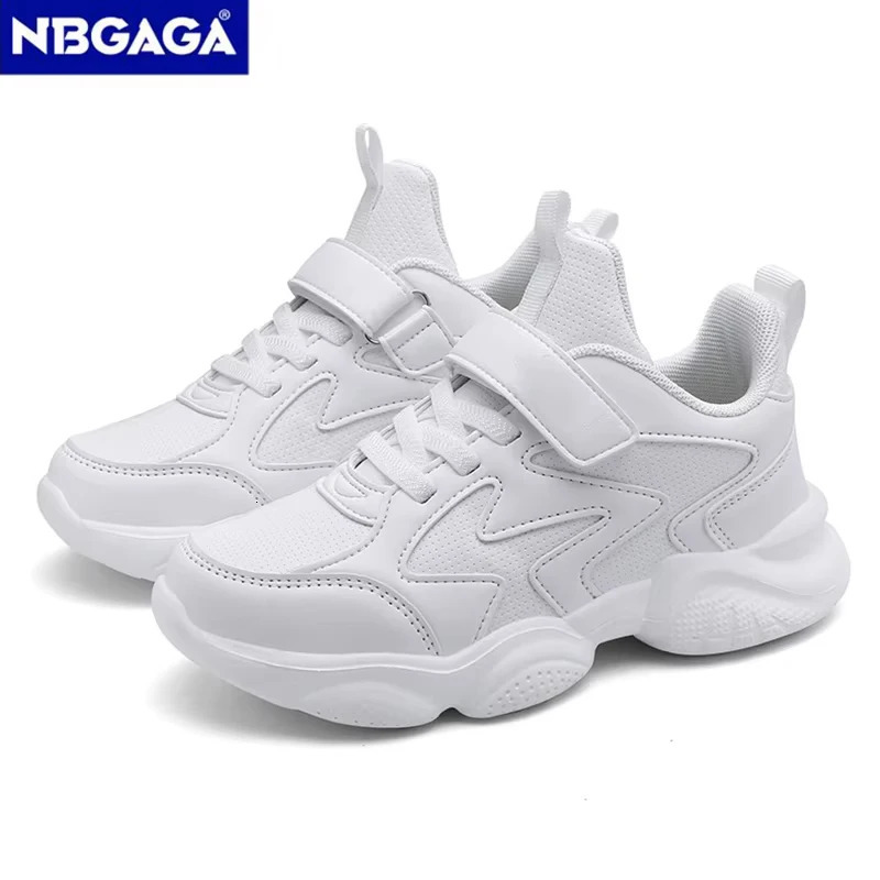 White Kids Shoes For Boys And Girls Fashion Children Comfortable Breathable Sneakers Nonslip School Casual Walking Footwear250825